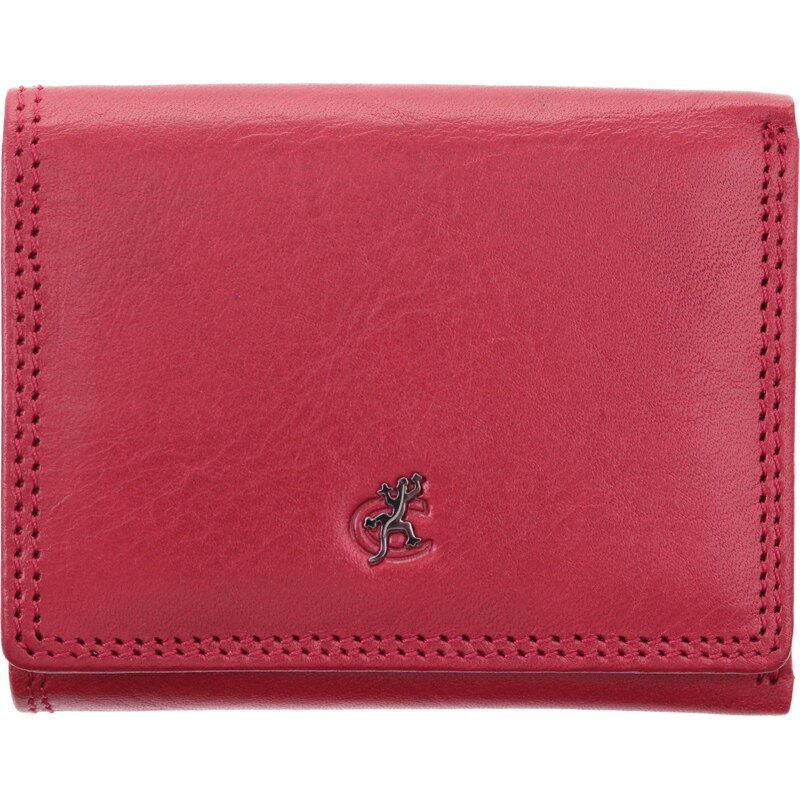 Menší dámská kožená peněženka Cosset 4508 Komodo Red červená 108835409