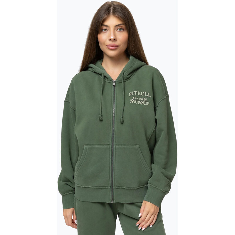 Dámská mikina Pitbull Sweetie Hooded Zip sage green