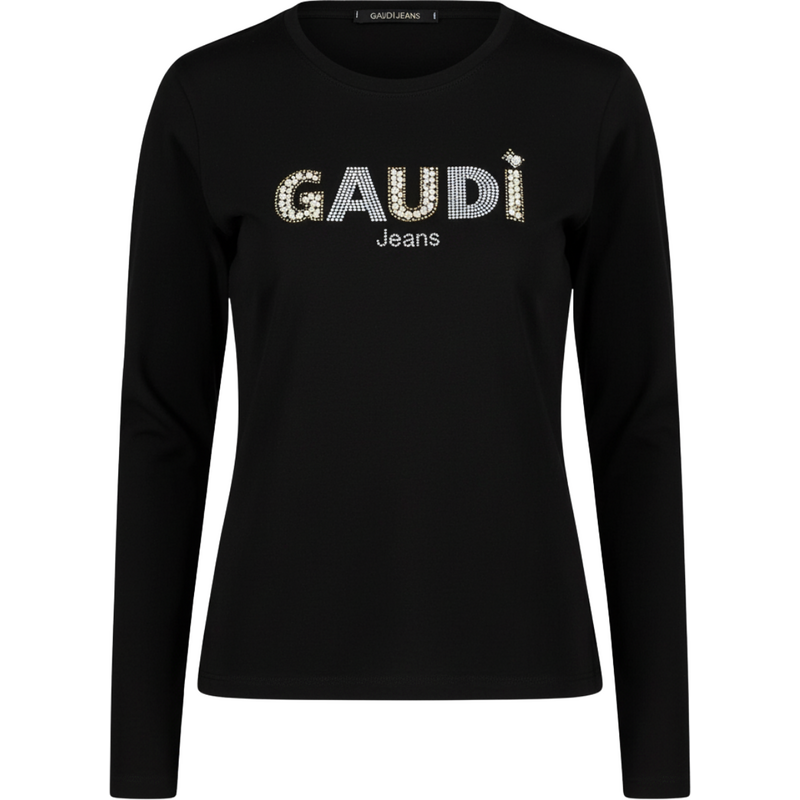 GAUDI Detailed Logo Black tričko 108839150