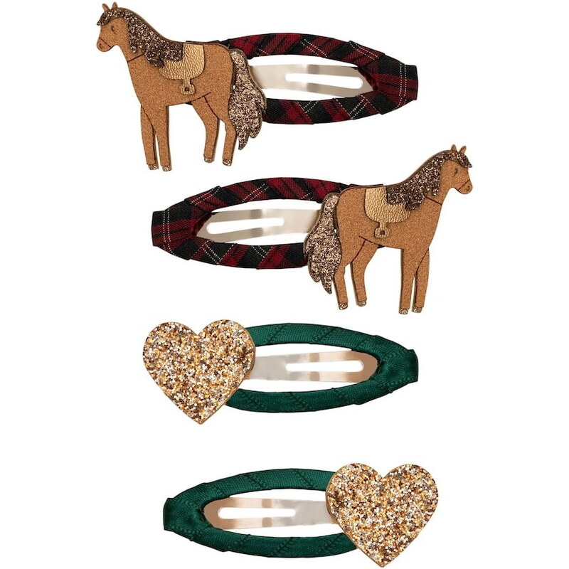 MIMI & LULA Sponky do vlasů Horsey – set 4 ks