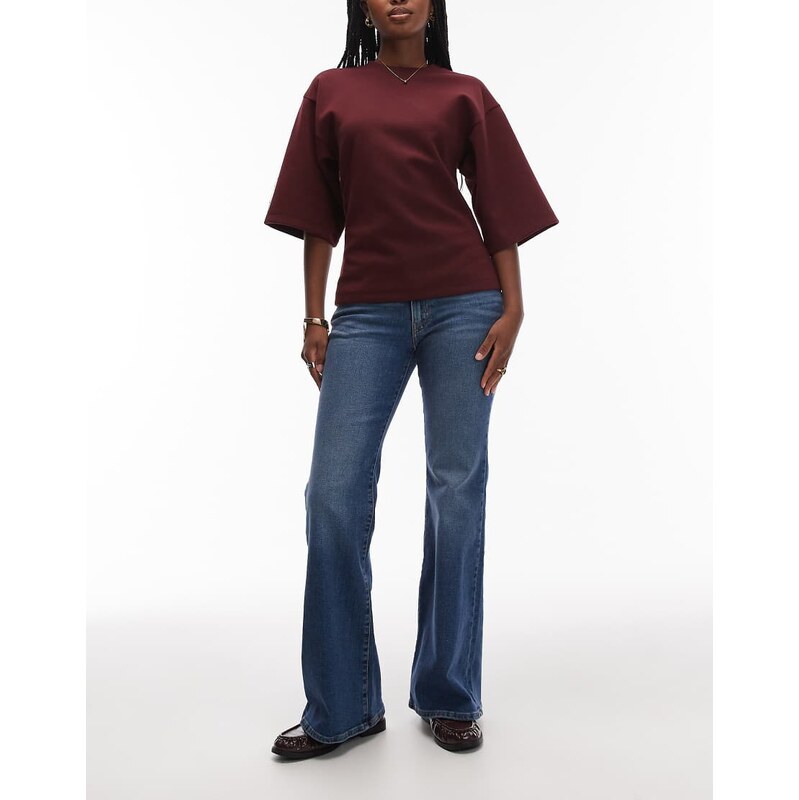 Levis superlow bootcut jeans in dark blue 108839488