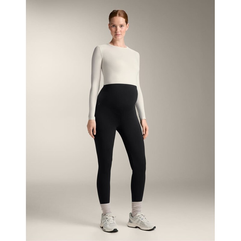 OYSHO Warm maternity ankle-length leggings 70 cm in black 108839806