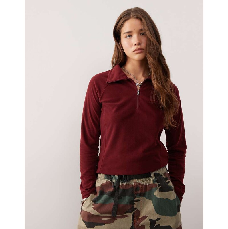 Columbia Glacial IV 1/2 zip fleece in burgundy-Red 108850498