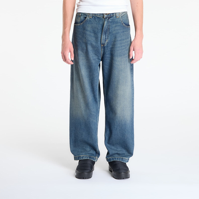 Kalhoty Carhartt WIP Brandon Pant Blue Worn Used Wash XXL