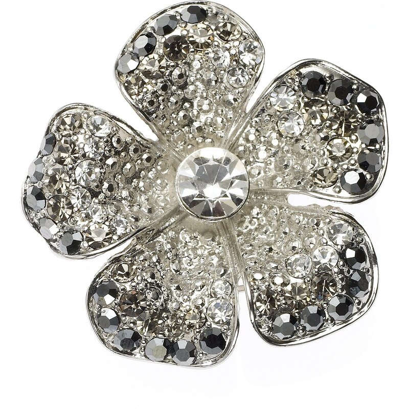Marks and Spencer M&S Collection Pave Diamanté Floral Brooch