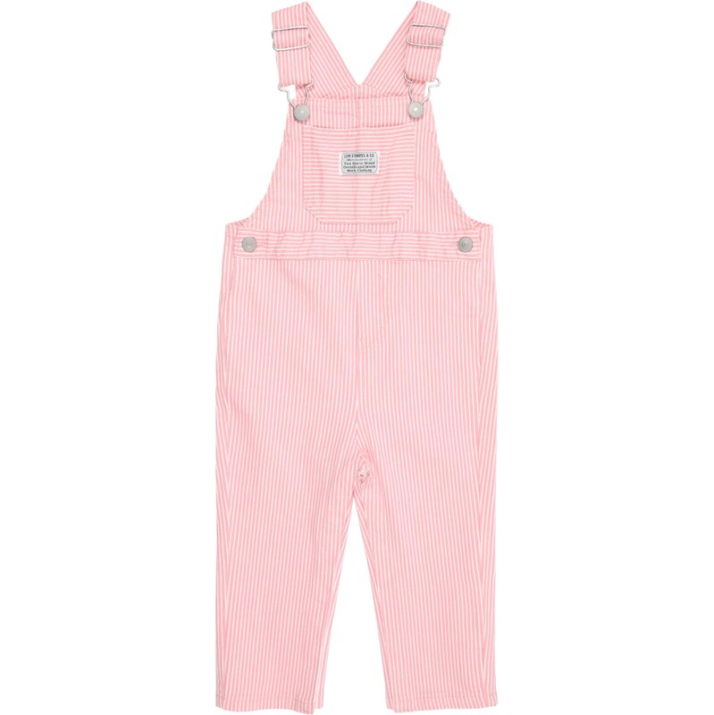 Levis Kids Laclové kalhoty RAILROAD světle růžová / bílá
