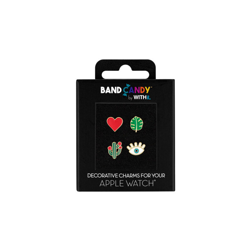 WITHit dámský 4 ozdoby na řemínek Band Candy srdce list oko a kaktus 108695443