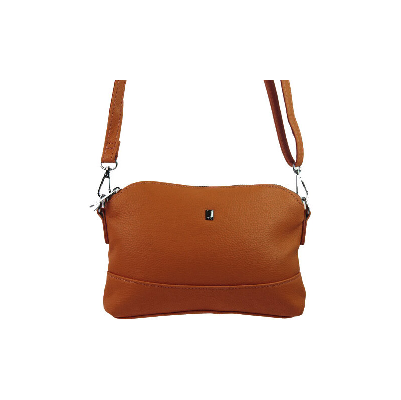 BELLA BELLY Hnědá crossbody dámská kabelka se třemi oddíly 5414-BB 108701823