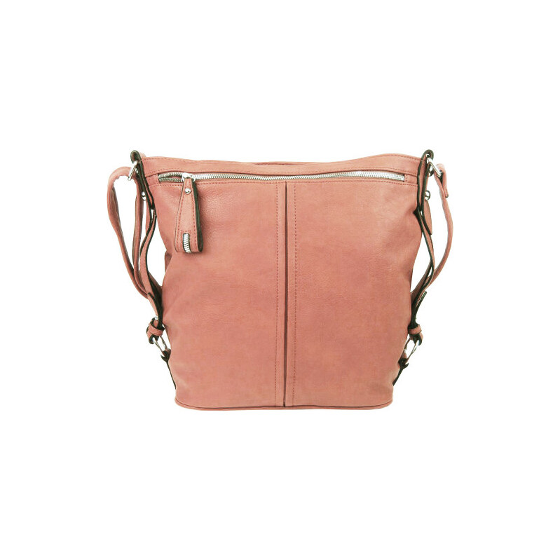 Mahel Moderní velká crossbody kabelka 74-MH růžová 108696510