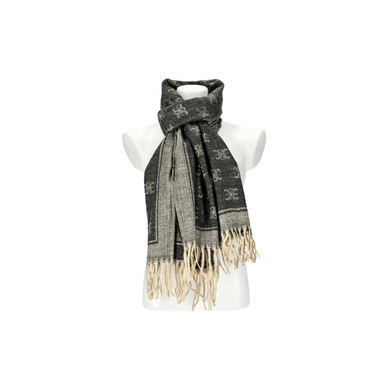 Cashmere Dámská černá teplá dlouhá zimní šála 208x66 cm 108696602