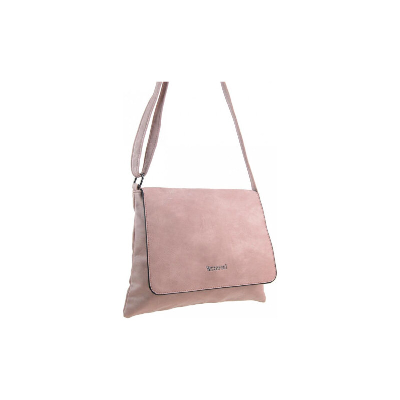 YY Coveri Dámská crossbody kabelka růžová 108696700