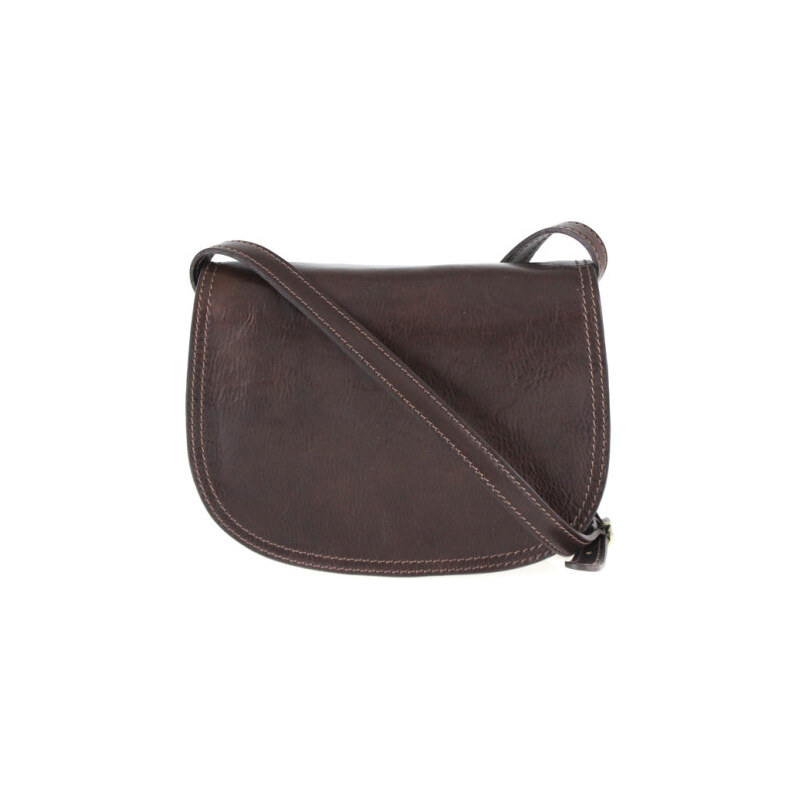 Vera Pelle Kožená crossbody dámská kabelka Enila I Fratelli tmavá 108696930