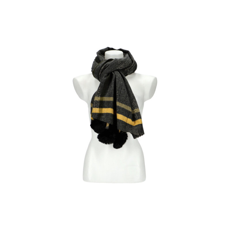 Cashmere Dámská černá teplá dlouhá zimní šála 192x69 cm 108696981