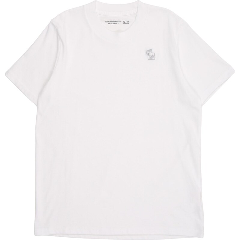 Abercrombie & Fitch Tričko ESSENTIAL bílá