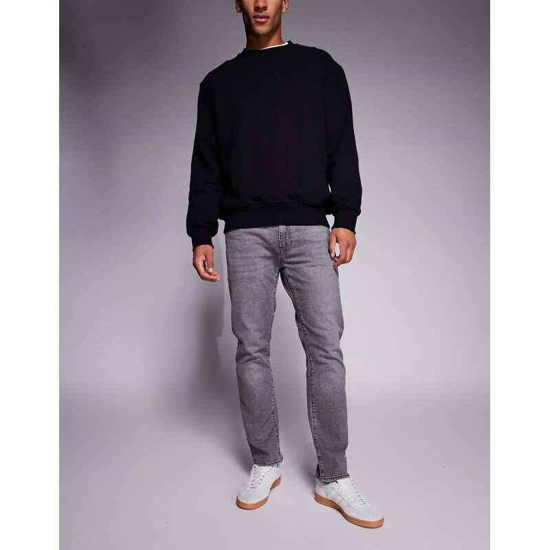 Levis 502 tapered jeans in grey wash