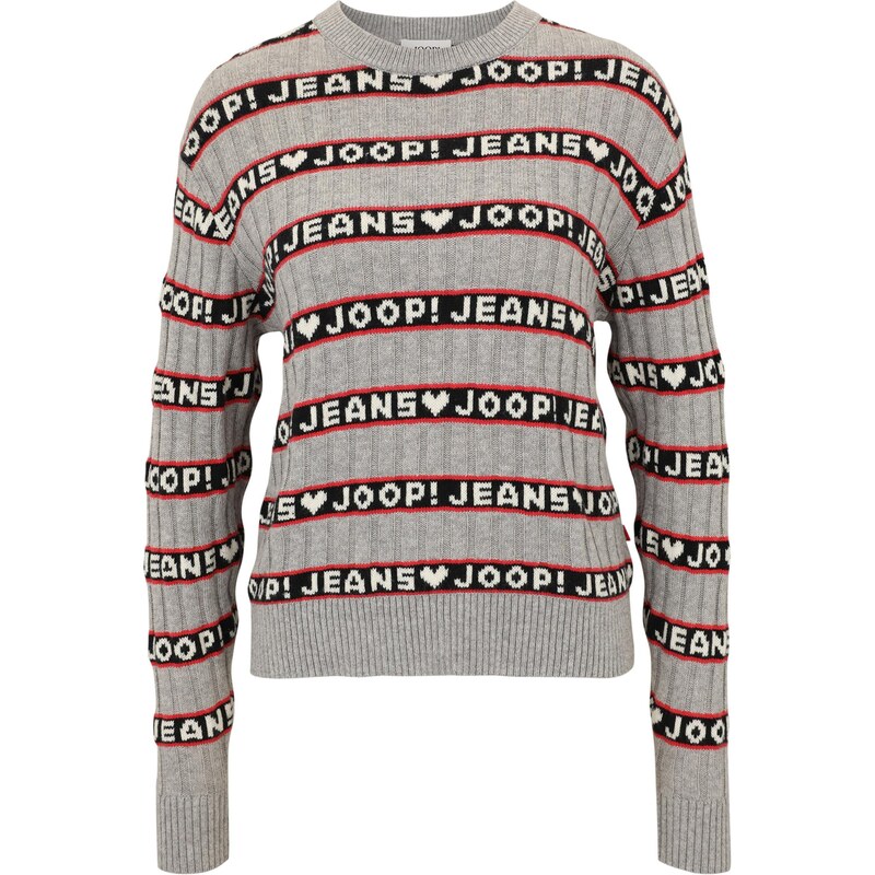 JOOP! Jeans Svetr barvy bláta / brusinková / černá / barva bílé