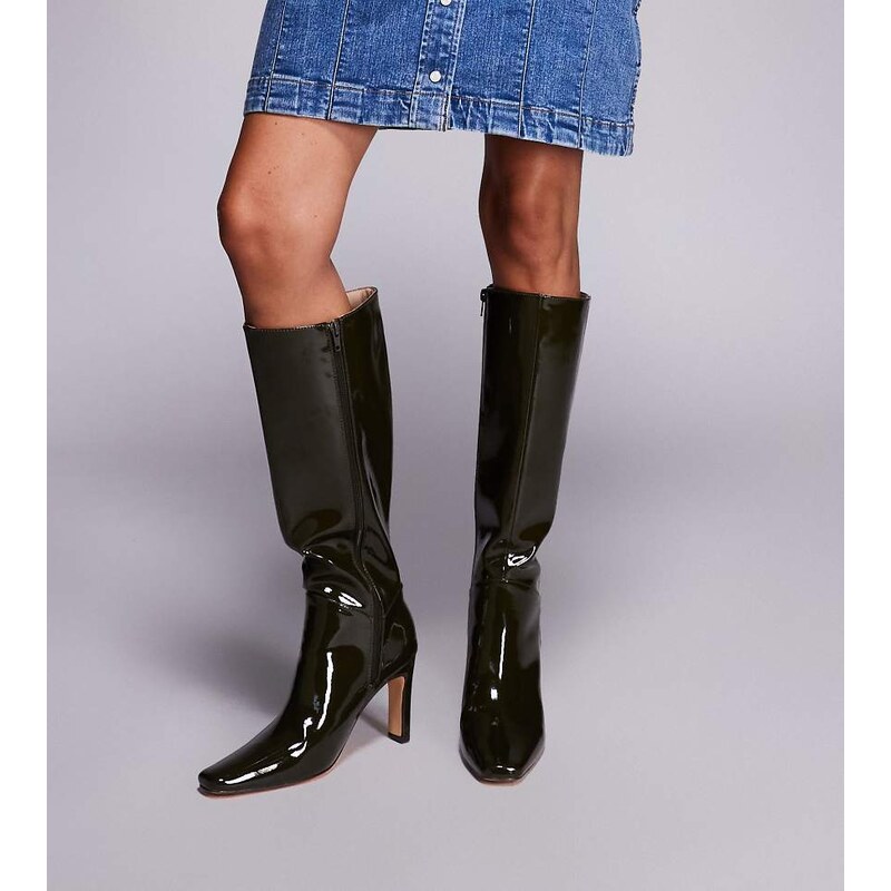 Public Desire Wide Fit Public Desire Pose Wide Fit heeled knee boots 115512681