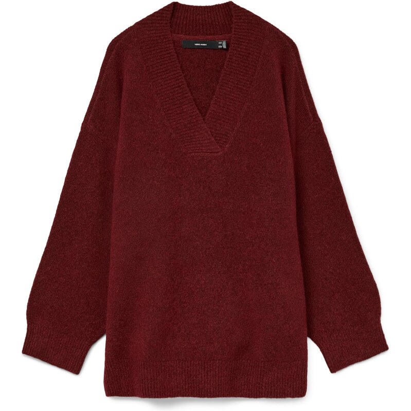 VERO MODA Svetr BANG vínově červená