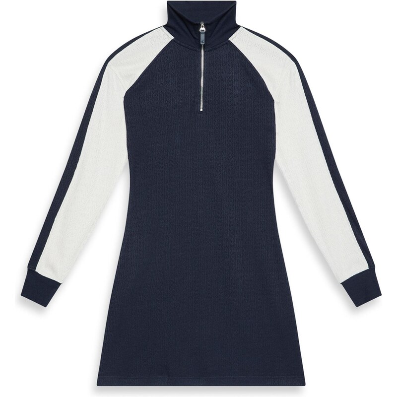 Calvin Klein Jeans Šaty noční modrá / bílá