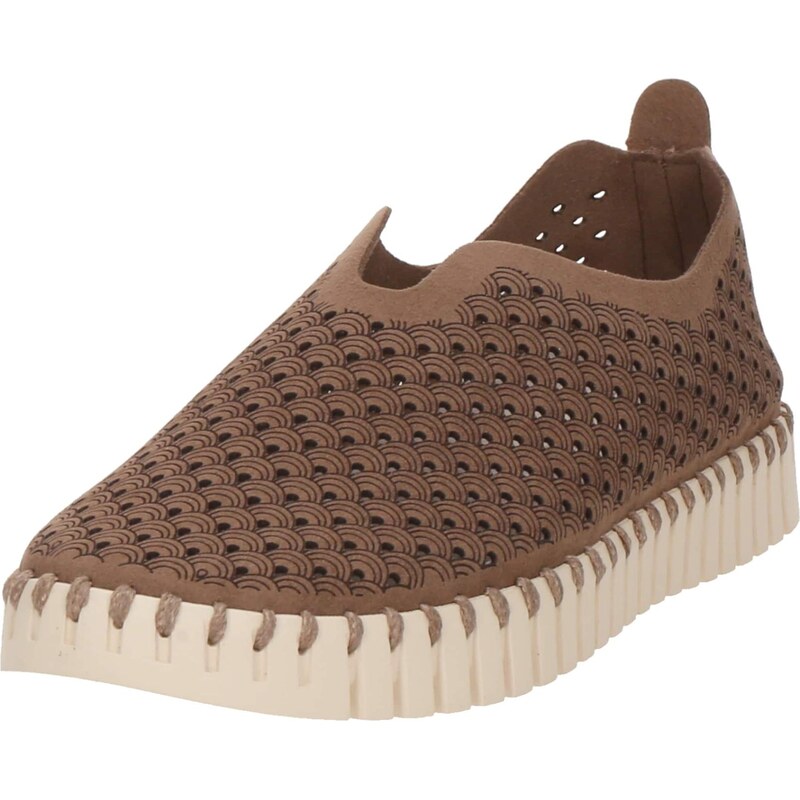 ILSE JACOBSEN Slip on boty Tulip hnědá / tmavě hnědá 108866257