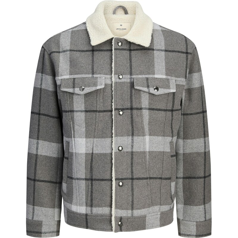 Jack & Jones Premium Přechodná bunda světlemodrá / šedá /