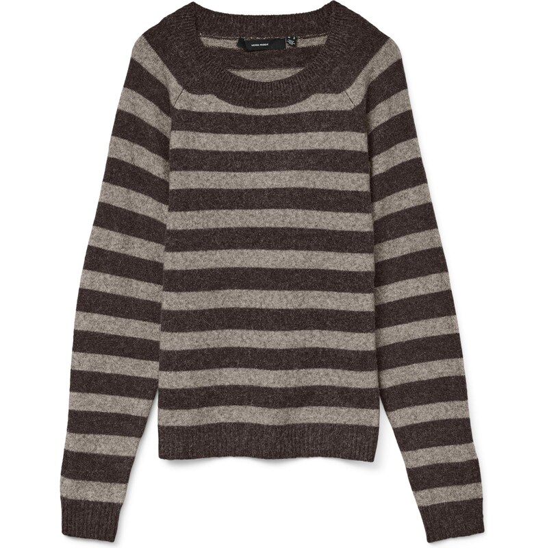 VERO MODA Svetr čokoládová