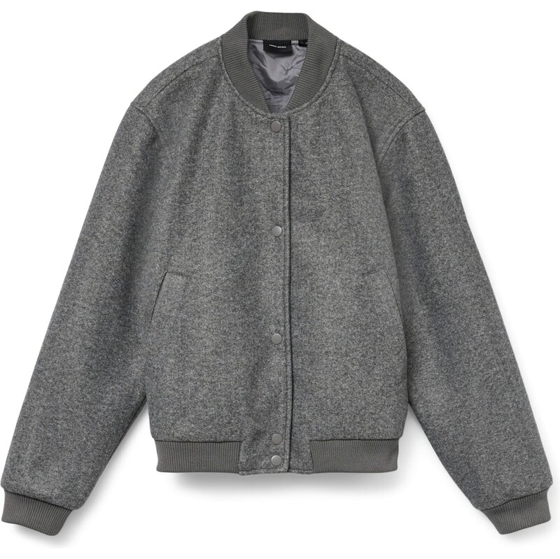 VERO MODA Přechodná bunda šedý melír 108866008