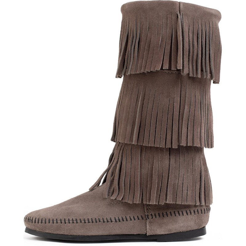 Minnetonka Kozačky Joia šedá 109084406