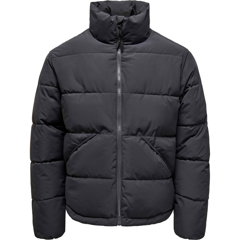 Only & Sons Zimní bunda ONSPack čedičová šedá