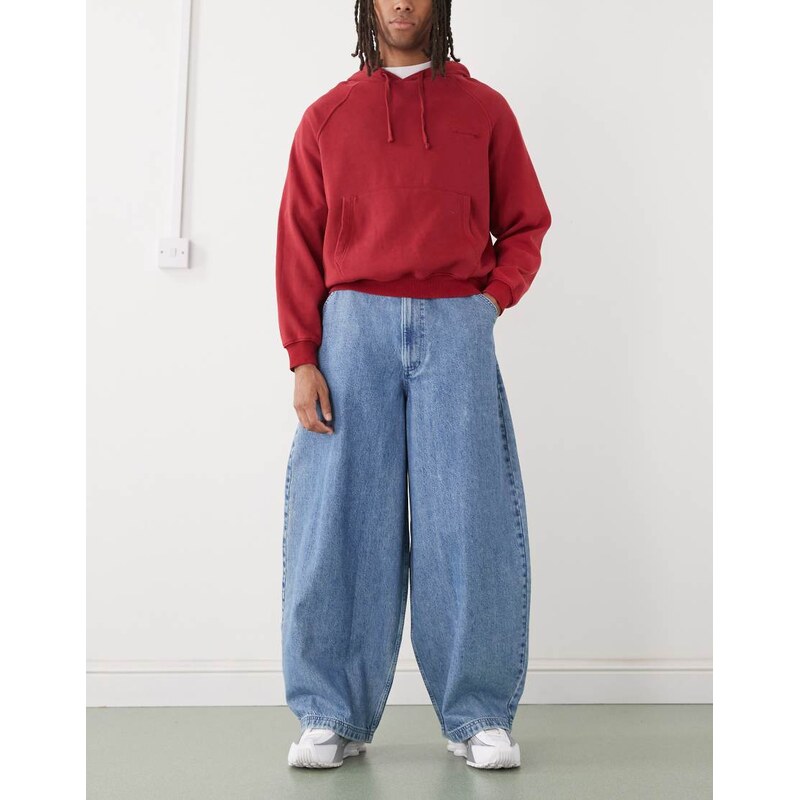 COLLUSION XL balloon jean in light blue wash