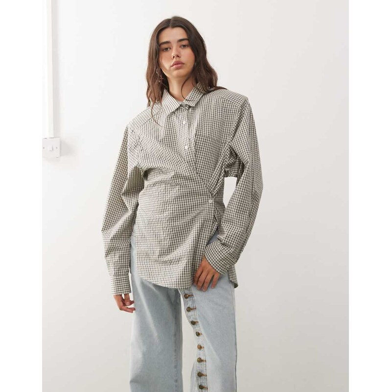 Lioness Notting Hill cotton oversized shoulder pad detail multiway 112662468