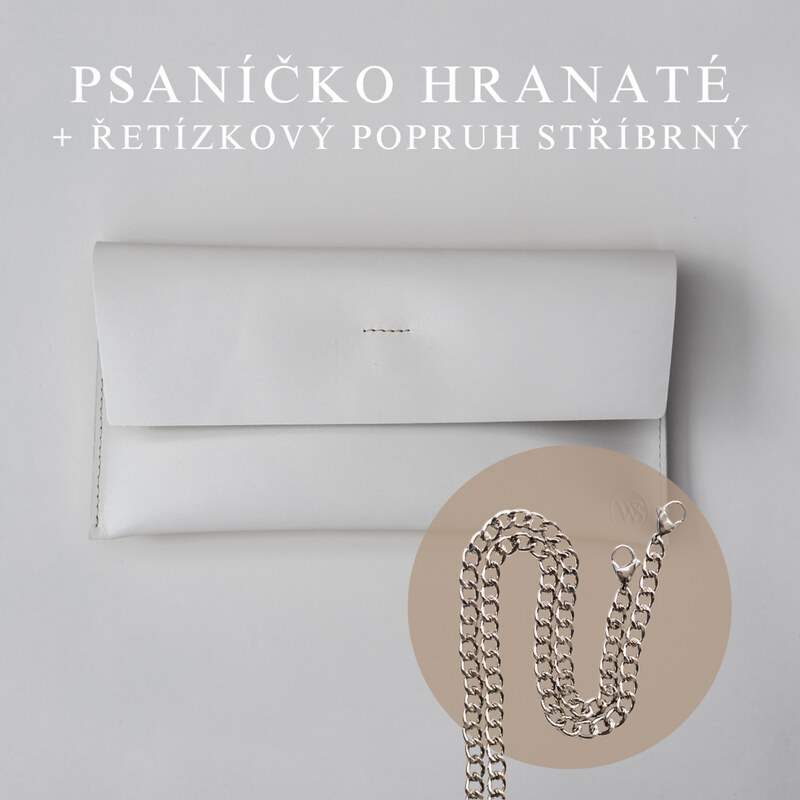 Wood Style Psaníčko Hranaté - Bílé 108876275