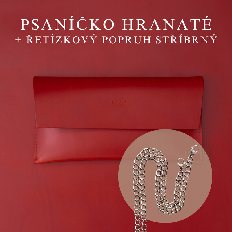 Wood Style Psaníčko Hranaté - Červené 108876276