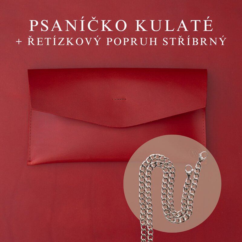 Wood Style Psaníčko Kulaté - Červené
