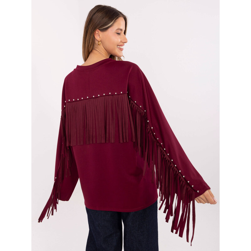 Factory Price Blouse-IT-BZ-21695.10-burgundy