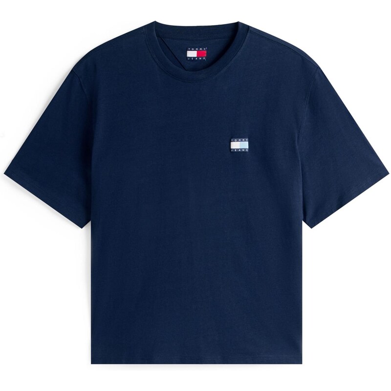 Tommy Jeans Tričko námořnická modř / světlemodrá / barva bílé