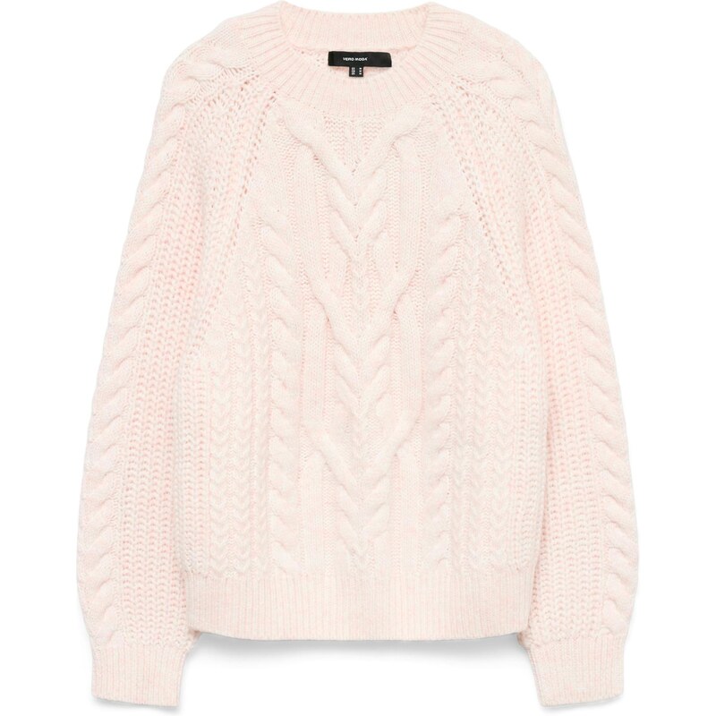 VERO MODA Svetr VMJada pastelově růžová