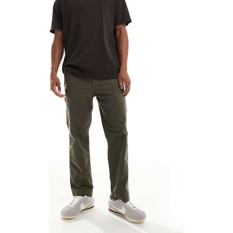 Boss Orange straight fit chino in green