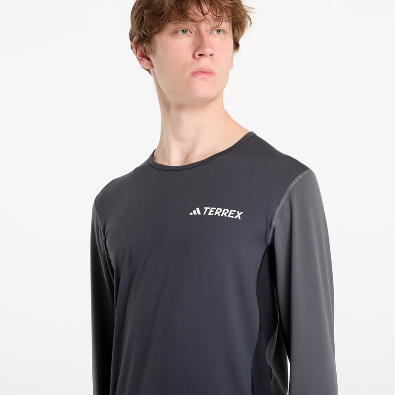 adidas Performance Tričko adidas Terrex Multi Synthetic Base Layer Long Sleeve Carbon M