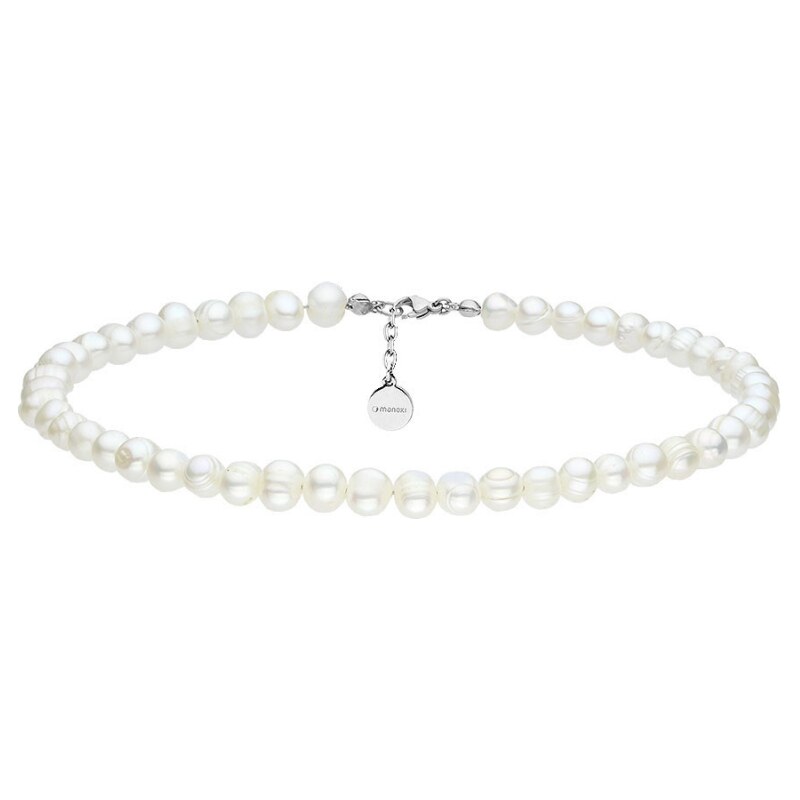 Manoki Perlový choker náhrdelník Antonella - chirurgická ocel, řiční 102523924