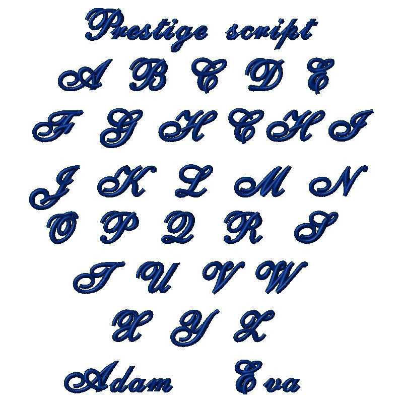 Vestis Výšivka jméno Prestige script 113550844
