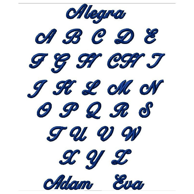 Vestis Výšivka jméno Allegra script 113550837