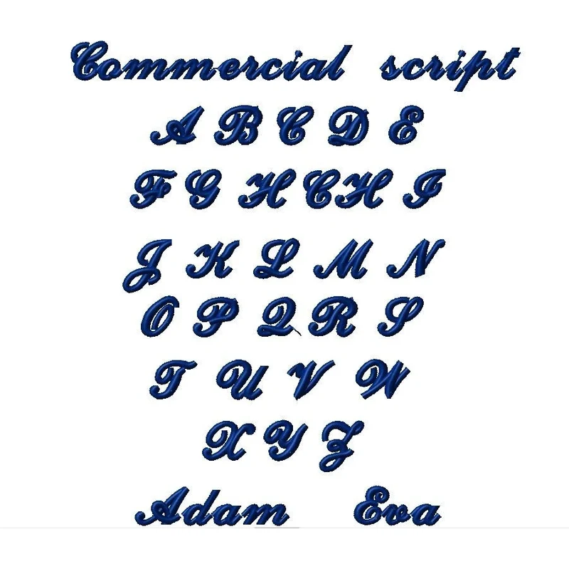 Vestis Výšivka jméno Commercial script 113550842