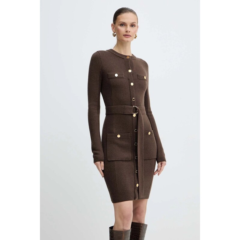 Šaty s přídavkem kašmíru Marciano by Guess AFRAH