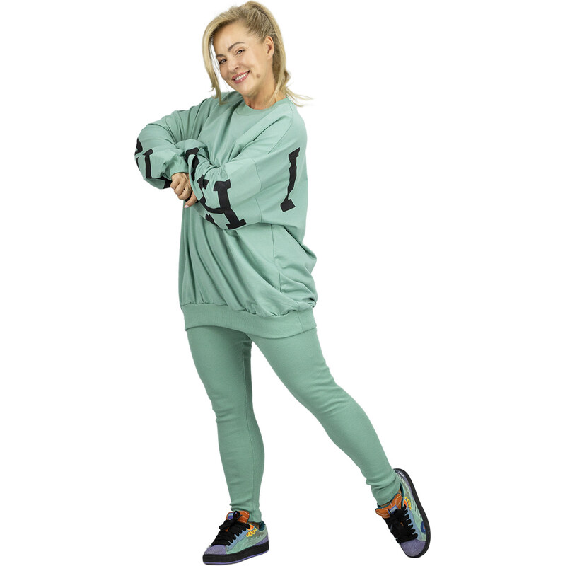 Pri Womens tracksuit loose sweatshirt + ribbed leggings CHICAGO