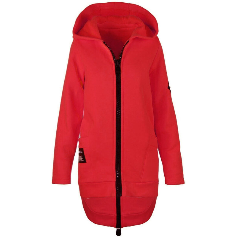 Pri Designer long parka sweatshirt thick warm