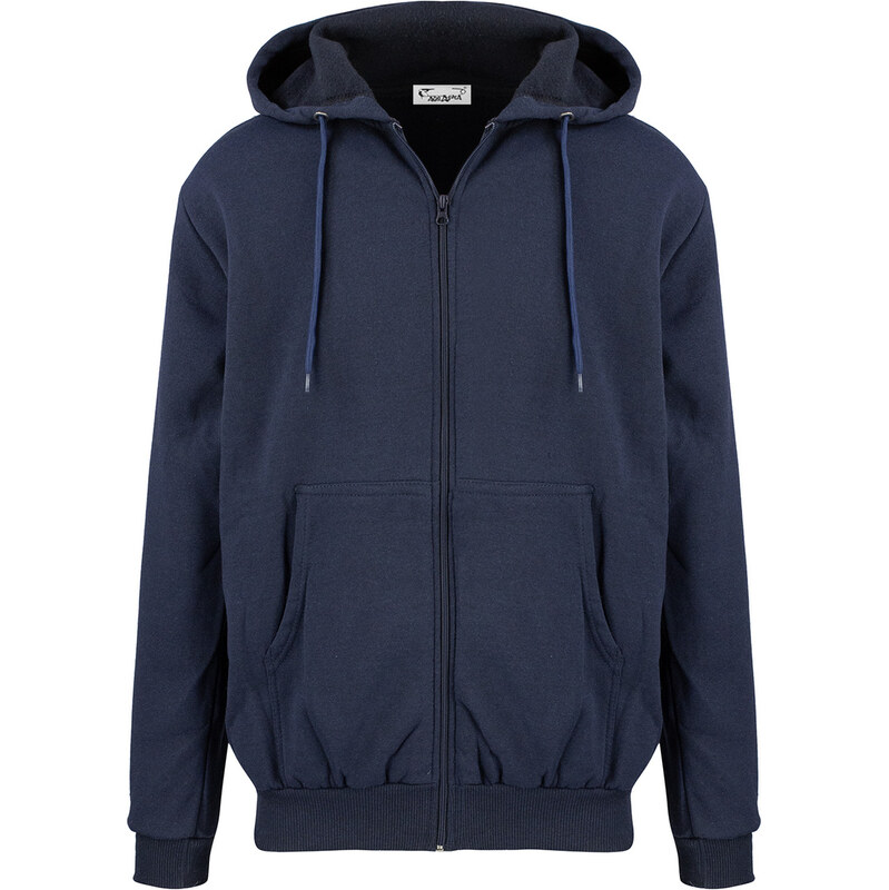 Pri Mens warm sweatshirt with a hood, plain, one-color
