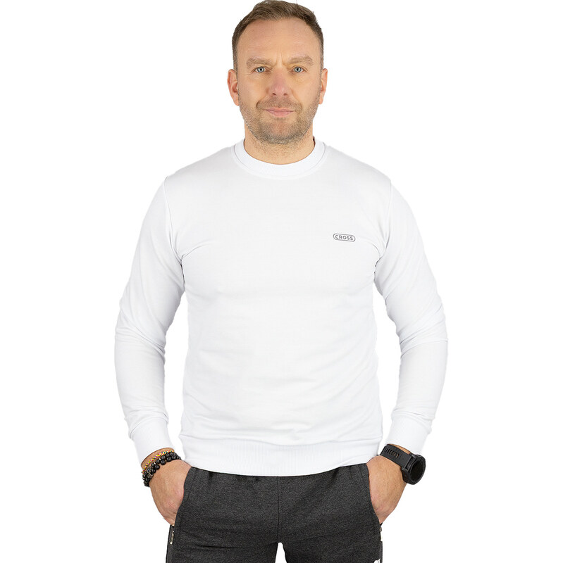 Pri Mens hoodless sports sweatshirt with small reflector
