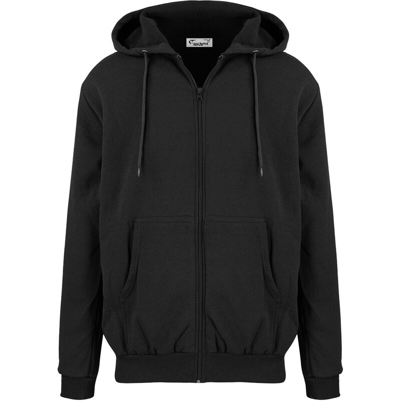 Pri Mens warm sweatshirt with a hood, plain, one-color