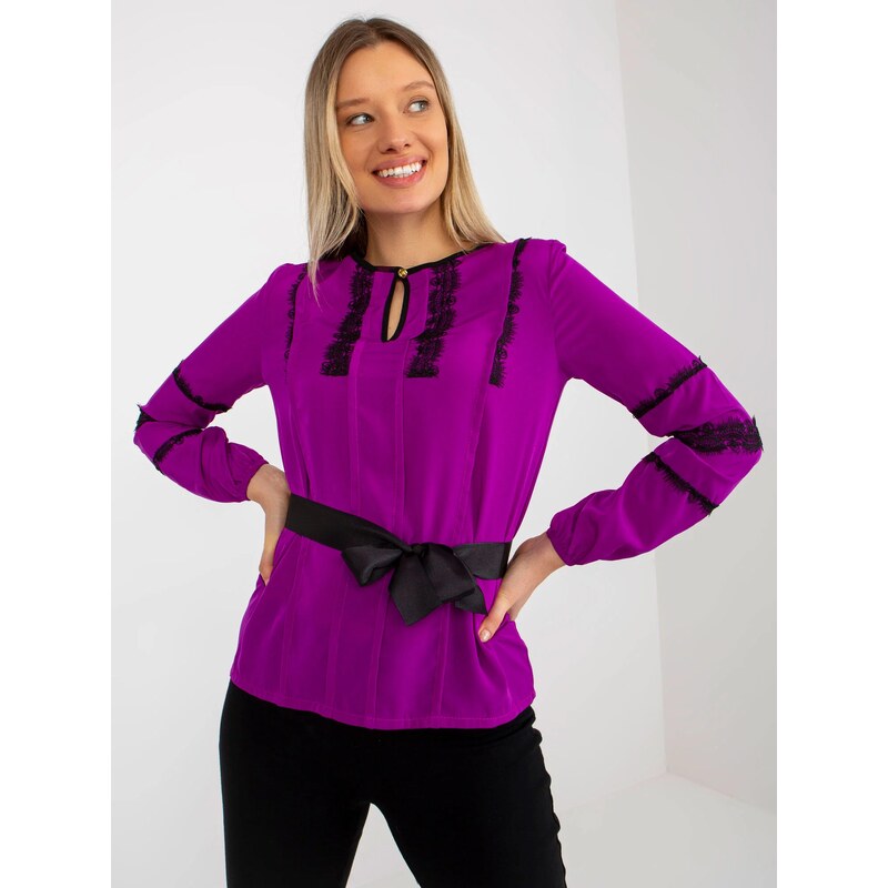 Dámská halenka LK BZ 506122.35x fialová - FPrice
